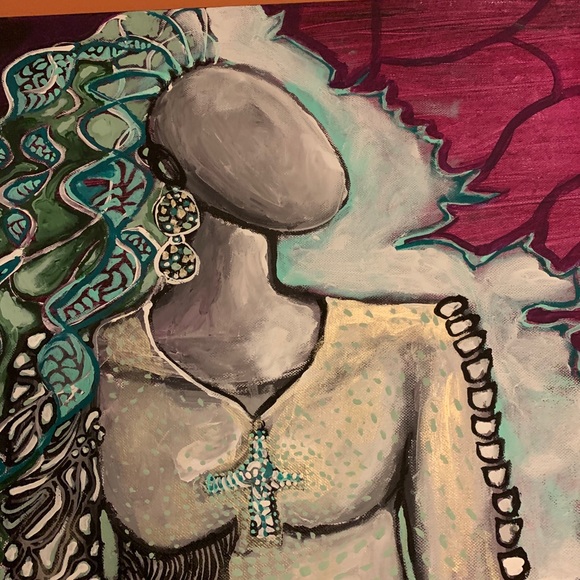 Female Grace- an original large acrylic painting - Picture 3 of 9